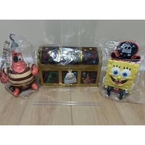 Spongebob Movie Treasure Chest Popcorn Bucket + Patrick & Sponge Sipper Cup 2025
